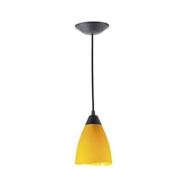Imagem de PENDENTE POP TULIPA AMARELO/PRETO 1E27 PD10/AM-PT KIN LIGHT