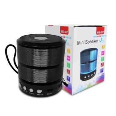 Imagem de Mini Caixa de Som Portátil Speaker Caixa De Som Bluetooth Ws-887 - n/a