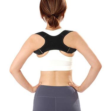 Imagem de Corretor de postura das para homens e mulheres Suporte para clavícula B Parte superior das e ombros Alívio da dor no pescoço