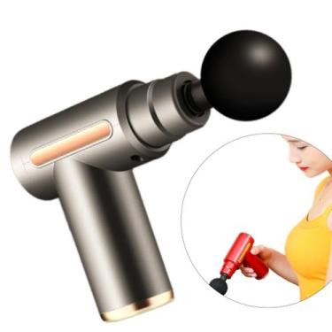 Imagem de  Massageador Elétrico Portátil Profissional Muscular Com Peças Especia