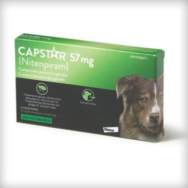 Imagem de Capstar 57 mg Elanco para Cães acima de 11,4 Kg até 57 Kg - 6 Comprimi