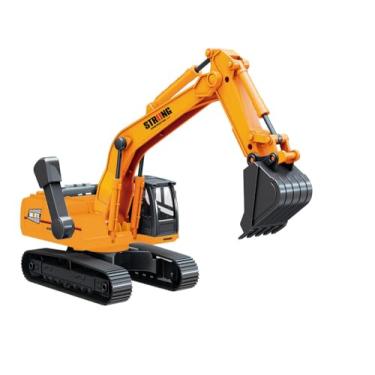 Imagem de Zippy Toys, Brinquedo Retroescavadeira Infantil com Fricção Luz e Som