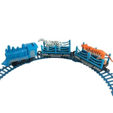 Imagem de Trem Monta e Desmonta com Trilho brinquedo moderno infantil - Filó Mod