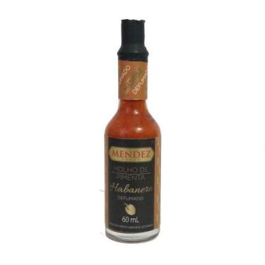 Imagem de Molho De Pimenta Habanero Defumado Vidro Premium Mendez 60Ml