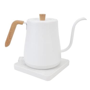 Imagem de Chaleira Elétrica, Chaleira de café Pescoço de Ganso de Aço Inoxidável 304, Controle Preciso, Capacidade de 800ml, Desligamento Automático, Textura de Grão de (Plugue UE 220V)