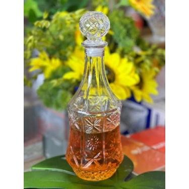 Imagem de Garrafa para whisky de 900 ml vidro lapidado - Mimo