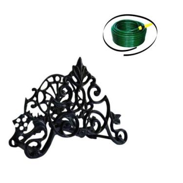 Imagem de suporte enrolador para mangueira Clássico Preto - Funditex