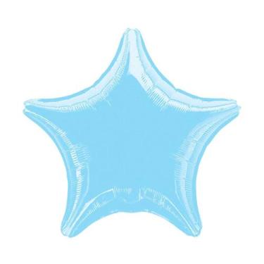 Imagem de Balão Metalizado Estrela Azul Pastel - 18 Polegadas - Regina