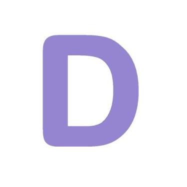 Imagem de Letras em EVA Alfabeto Lilás - 14cm - Extra Festas, D