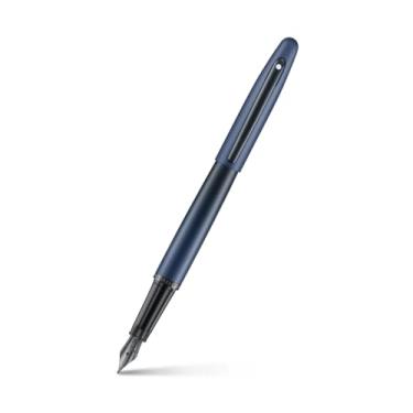 Imagem de Sheaffer Caneta-tinteiro VFM | E9429 Azul fosco com acabamentos pretos com PVD | Ponta média com conversor | Caneta-tinteiro premium