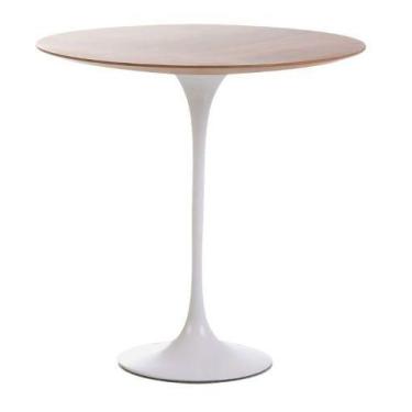 Imagem de Mesa de Apoio Saarinen Altura 70 cm Tampo 60 cm MDF Imbuia - Eero Saar
