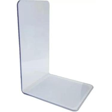 Imagem de Bibliocanto Organizador Suporte Livros Acrilico Cristal 2 Peças - AGV 
