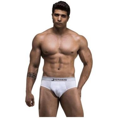 Imagem de Kit 3 Cuecas Slip Algodão Adulto Nawes N 01, M, Sortido