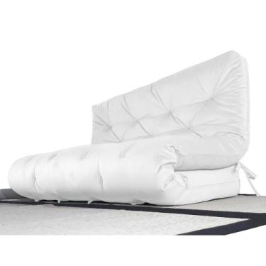 Imagem de Colchão Futon Casal Dobrável Sofa Cama Branco Off Acquablock - R9 Desi