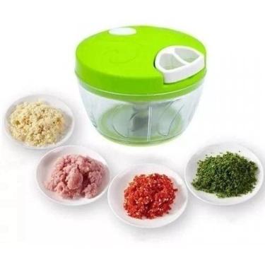 Imagem de Triturador Alho Manual Processador Picador Fatiador Legumes - oem
