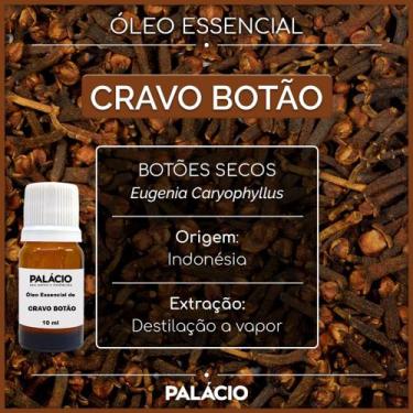 Imagem de Óleo Essencial de Cravo Botão 10 ml 100% Puro - Palácio das Artes e Es
