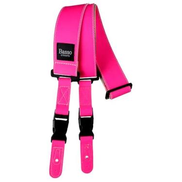 Imagem de Correia basso violão guitarra qs neon, PINK