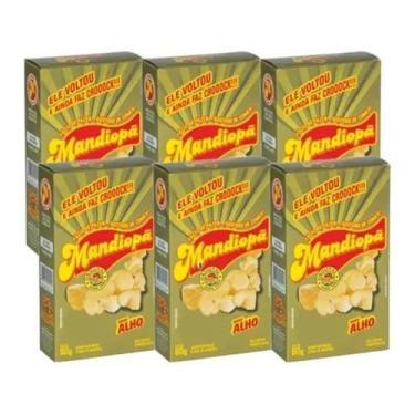 Imagem de Mandiopã c/ 6 Sabor Alho cx 80 Gramas Mandiopan o Legitimo