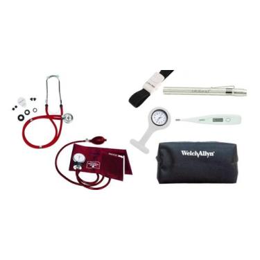 Imagem de Kit 7 Peças Enfermagem Esfigmo E Rappaport Premium, Garrote, Lanterna 