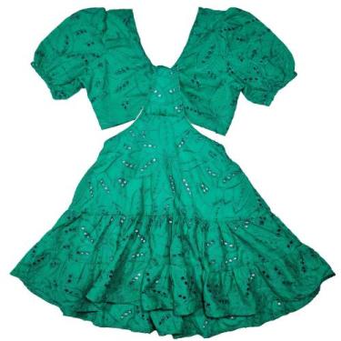 Imagem de Vestido Infantil Forrado Tecido Laise Delicadeza Conforto - 2L Kids, V