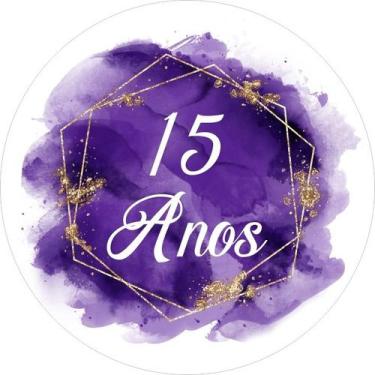 Imagem de Painel Redondo C/ Elástico 1,50m 15 Anos - Fadrix