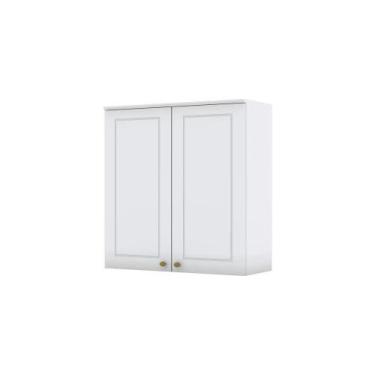 Imagem de Armário Aéreo 02 Portas 80 Cm Amy Branco Hp Casa 812 Branco Hp