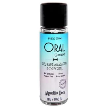 Imagem de Oral Gourmet Mini Gel Beijável Térmico 18g Pessini, Algodão Doce