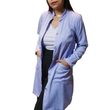 Imagem de Jaleco feminino gola padre manga longa - CARMONI, Lavanda, P