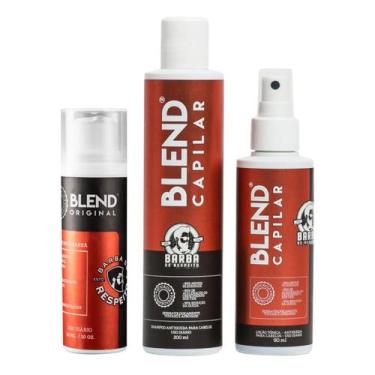 Imagem de Kit Blend Capilar Shampoo, Tônico Crescimento e Blend Barba - Barba de