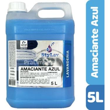 Imagem de Amaciante Azul Para Roupas Uso Profissional Perfume Duradouro- 5 Litro