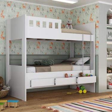 Imagem de Beliche Infantil/Juvenil com 3 Gavetas 100% MDF