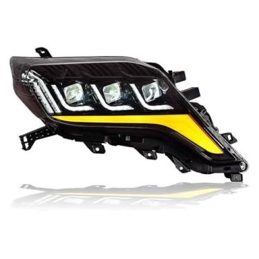 Imagem de Estilo de carro compatível com Toyota Prado LC150 2013-2017 LED DRL Hid Head Lamp Angel Eye Bi Xenon Beam Acessórios