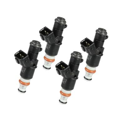 Imagem de Hihaha Injetor de combustível, bocal de injeção de combustível do motor nº 16450-RAA-A01 para Honda Accord 2003-2007 2.4L 3.0L para Honda CR-V 2.4L 2007-2009 preto, 4 peças de material durável