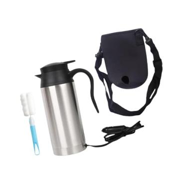Imagem de Chaleira elétrica para carro, caminhão, aquecedor de garrafa, pote de 750ml para água, chá, café, leite, à prova de vazamento, caneca aquecida para,