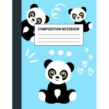 Imagem de Composition Notebook: Panda Themed College Ruled Lined Paper Notebook | Great Gift For Panda Lovers