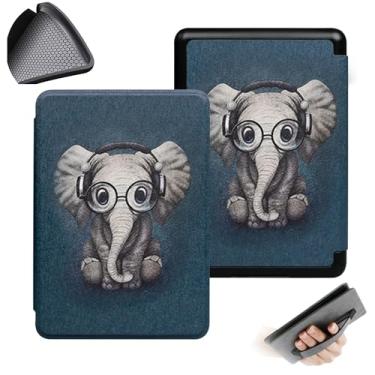 Imagem de GUKSRASO Capa para Kindle Paperwhite (7", 12ª Geração, Release 2024) e Kindle Colorsoft Signature Edition com Tira de Alça de Mão TPU Soft Traseiro Com a Função Automotor/Sleep