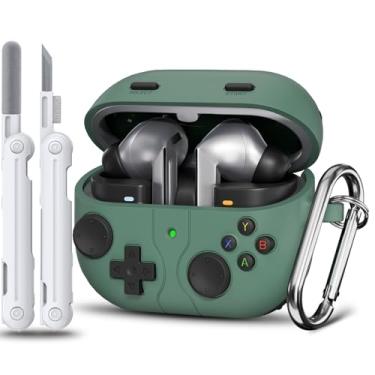 Imagem de Capas clássicas de jogos para Samsung Galaxy Buds 3 e capa para Galaxy Buds 3 Pro, design de jogador de jogos de silicone macio com capa de botão 3D para Samsung Buds Pro 3 para homens com kit de