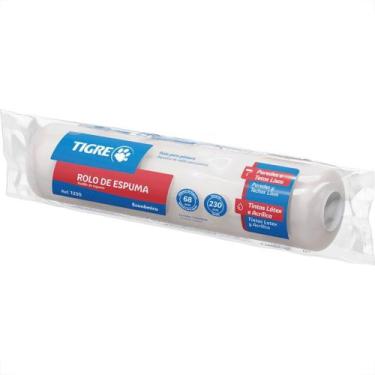 Imagem de Rolo De Poliester Tigre 23Cm Branco-1330 - PINCEIS TIGRE