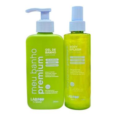 Imagem de Kit Labotrat LabPOP Meu Banho Premium Green Breeze - Gel de Banho 240m