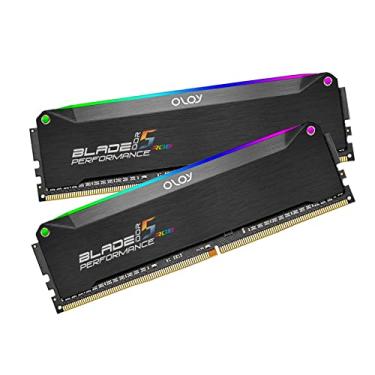 Imagem de OLOy DDR5 RAM 16 GB (2 x 8 GB) Lâmina preta RGB 4800 MHz CL40 1,1V UDIMM (MD5U0848400BRKDE)