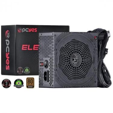 Imagem de Fonte PCYES Electro V2 650W, 80 Plus Bronze, PFC ATIVO, ELECV2PTO650W