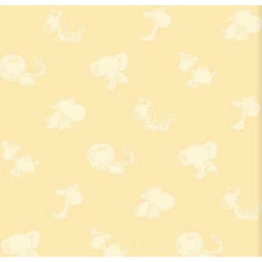 Imagem de Papel De Parede Safari Friends Infantil Amarelo Sf6221