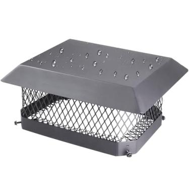 Imagem de Tampas de chaminé de 23 cm x 33 cm para ambientes externos, cobertura de chaminé capa de chaminé capa de chaminé capas de chuva protetor de chuva de telhado compatível com telhas de combustão