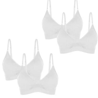Imagem de Kit 4 Sutiãs Lupo Loba Original Sem Costura Com Bojo Removível Reforça