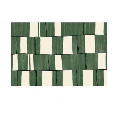 Imagem de HJZSZX Tapete xadrez listrado geométrico, decoração artística para sala de estar, tapetes macios e confortáveis para quarto, YY002, A, 300x400CM