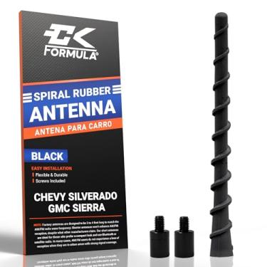 Imagem de Antena curta de borracha de 17,78 cm para caminhão - Antena Chevy Silverado GMC Sierra (Ano 1999-2025), acessórios Chevy Silverado 1500, acessórios GMC Sierra, substituição de antena de carro, antena