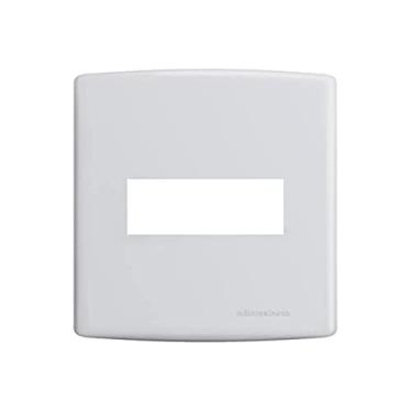 Imagem de Placa 4X2 1 Módulo com Suporte, Alumbra, Siena 6400, Branco