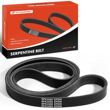 Imagem de A-Premium Correia de transmissão serpentina do motor compatível com Volkswagen & Ford & Ram & Subaru & Volvo & BMW & Mercury Cars - Jetta, Passat, Golf, Touro, Ranger, Aerostar, ProMaster 1500 2500