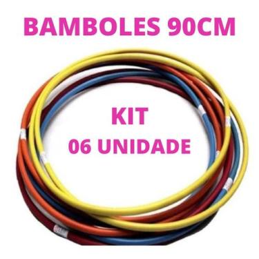 Imagem de Kit 06 Bamboles Sortidos Coloridos 90cm