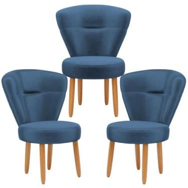 Imagem de Conjunto 3 Poltronas para Estúdio de Beleza Maquiagem Sala de Jantar P